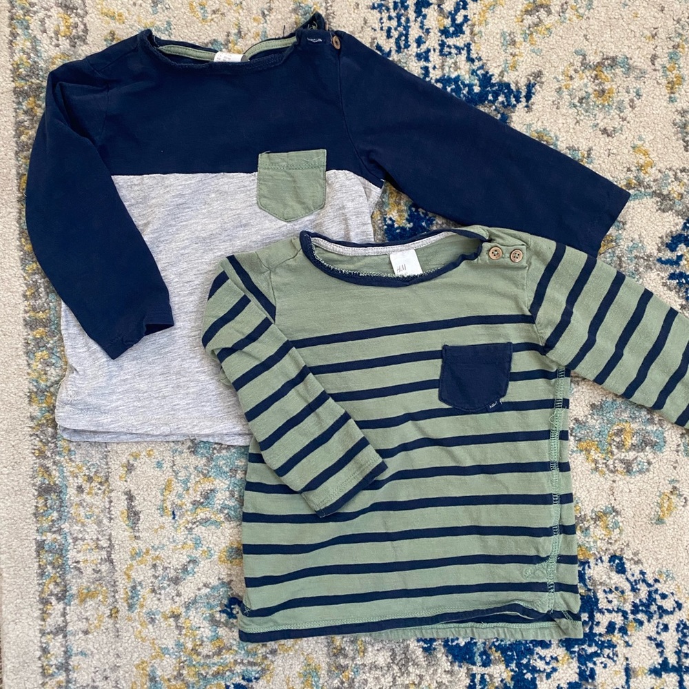 Gently used H&M shirt bundle 9-12M
